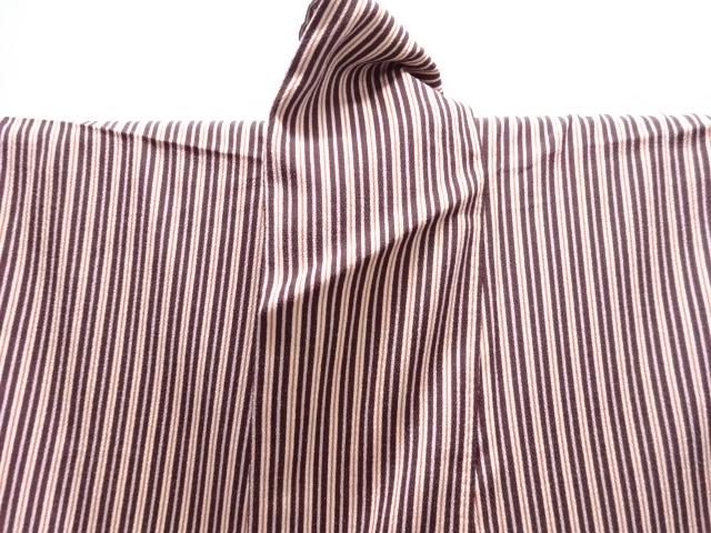  縞模様小紋着物